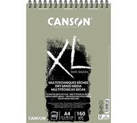 Canson XL Touch Arenoso 160g Álbum Espiral A4 40H Gris
