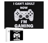 Can't Adult Now I'm Gaming - Rompecabezas de 300/500/1000 piezas, regalos desafiantes personalizados para adultos, 300 piezas