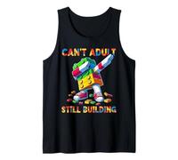 Can't Adult Still Building Blocks Bricks Master Builder Fun Camiseta sin Mangas