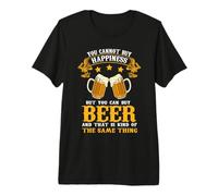 Can't Buy Happiness But You Can Buy Beer Drinking Beer Lover Camiseta Premium