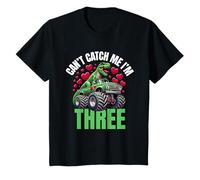 Can't Catch Me I'm 3 - Birthday 3rd Kids Monster Trucks Camiseta