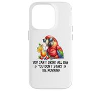 Cant Drink All Day if You Dont Start Morning Drinking Parrot Carcasa para iPhone 14 Pro