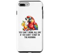 Cant Drink All Day if You Dont Start Morning Drinking Parrot Carcasa para iPhone 7 Plus/8 Plus