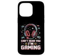 Cant Hear You Im Gaming Pixel Art Retro Headset Video Gamers Carcasa para iPhone 14 Pro MAX