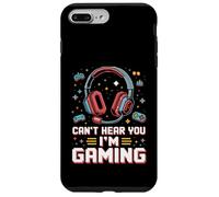 Cant Hear You Im Gaming Pixel Art Retro Headset Video Gamers Carcasa para iPhone 7 Plus/8 Plus
