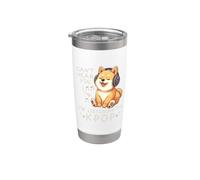 Can't Hear You I'm Listening K-pop Música coreana Perro coreano Vaso térmico de acero inoxidable de doble pared