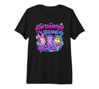 Can't Hear You I'm Listening To K-Pop Animals Divertido Camiseta Premium