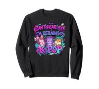 Can't Hear You I'm Listening To K-Pop Animals Divertido Sudadera