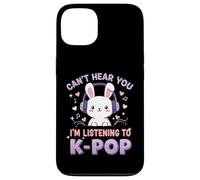 Can't Hear You I'm Listening To K-Pop Cute Rabbit Music Fan Carcasa para iPhone 13