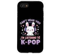 Can't Hear You I'm Listening To K-Pop Cute Rabbit Music Fan Carcasa para iPhone SE (2020) / 7 / 8