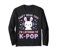 Can't Hear You I'm Listening To K-Pop Cute Rabbit Music Fan Manga Larga