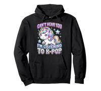 Can't Hear You I'm Listening To K-Pop Music Korean Pop Sudadera con Capucha