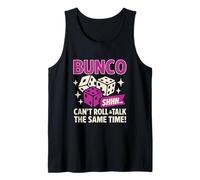 Can't Roll & Talk Funny Bunco Game Night Bunco Player Camiseta sin Mangas