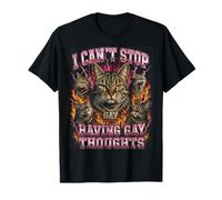 Cant Stop Having Gay Thoughts Funny Cat Meme Camiseta
