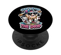 Can't Stop The Drip Jugador de béisbol derritiendo a los niños Helados PopSockets PopGrip Adhesivo