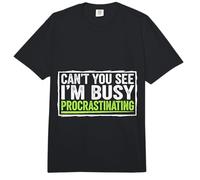 Can't You See I'm Busy Procrastinating Retraso Perezoso Comfort Colors Adult Heavyweight T-Shirt