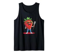 Canta tu corazón con esta estrella de bayas para los amantes de las frutas Camiseta sin Mangas
