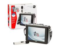 Canta Tu Karaoke portátil 2024 - Karaoke portátil inalámbrico con micrófono inalámbrico, Correa, Gran Pantalla táctil, conexión Wi-Fi, Efectos de Voz, batería Recargable, Cambiador de Voz, Plateado