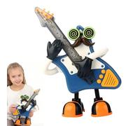 Cantando juguetes de baile, juguete robot bailando, Toyadores de música divertida y educativa iluminada, Suministros para la educación infantil, iluminando el robot de temblor para niñas, jóvenes, niñ