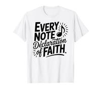 Cantante Coro Evangelio Iglesia Adoración Religiosa Cristo Fe Camiseta