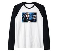 Cantante De Rock De Los 80 En Vivo De Gira 1985 Camiseta Manga Raglan