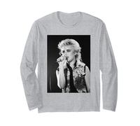 Cantante Kim Wilde You Keep Me Hangin 'On Live 1982 Manga Larga