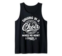 Cantar en un Coro Hace sonreír a mi corazón Amante de la música Camiseta sin Mangas