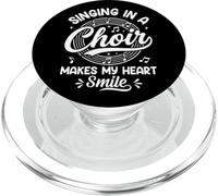 Cantar en un Coro Hace sonreír a mi corazón Amante de la música PopSockets PopGrip para MagSafe