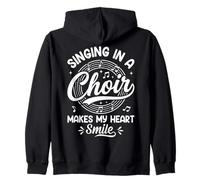 Cantar en un Coro Hace sonreír a mi corazón Amante de la música Sudadera con Capucha