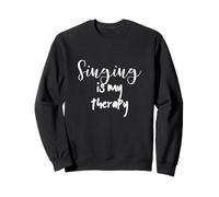 Cantar es mi Terapia Entusiasta del vocalista Musical Sudadera