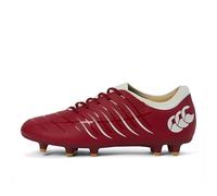 Canterbury Botas de rugby unisex CCC Phoenix 2.0 Team Firm Ground, Dalia Roja, 50.5 EU