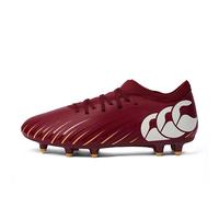 Canterbury Botas de rugby unisex CCC Speed Falcon Firm Ground Team, Dalia Roja, 43 EU