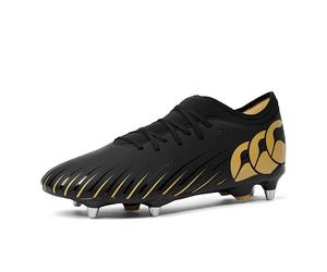 Canterbury Botas de rugby unisex CCC Speed Falcon Soft Ground Team para niños, Black, 36 EU