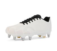 Canterbury Botas de rugby unisex estampadas Ground Break Team Soft Ground Group, color blanco, White, 44 EU