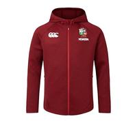 Canterbury British and Irish Lions Everest - Sudadera con capucha para hombre, color dalia roja, talla XS