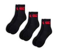 Canterbury Calcetines unisex con logotipo CCC, paquete de 3 unidades