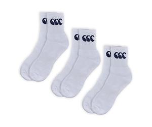 Canterbury Calcetines unisex con logotipo CCC, paquete de 3 unidades