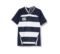 Canterbury Camiseta de Rugby Vapodri Evader Hooped para niño, tecnología Vapodri, Ajuste atlético Profesional, Duradera (Paquete de 1)