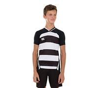 Canterbury Camiseta de Rugby Vapodri Evader Hooped para niño, tecnología Vapodri, Ajuste atlético Profesional, Duradera (Paquete de 1)