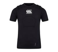 Canterbury Chaleco de protección de Rugby para niños, Negro/Blanco/Plateado, MB