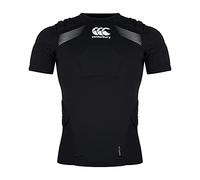 Canterbury Chaleco de protección Unisex Rugby Elite, Negro/Blanco/Plateado, 2XL