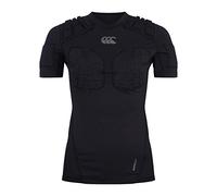 Canterbury Chaleco de Rugby Pro Protection para Mujer, Protege el Pecho y los Hombros, Transpirable, Ligero y Flexible, Negro, Talla 10