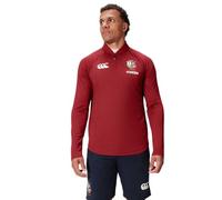 Canterbury Leones británicos e irlandeses Everest 1ª Capa Camisa, Dalia Roja, S para Hombre