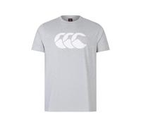 Canterbury Logo T-Shirt Medium Grey/White Medium Grey/White
