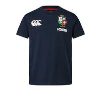 Canterbury of New Zealand - British and Irish Lions Cotton, Camisa Niños Unisex, Dark Sapphire,