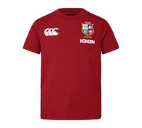 Canterbury of New Zealand - British and Irish Lions Cotton, Camisa Niños Unisex, Red Dahlia,
