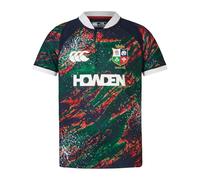 Canterbury of New Zealand - British and Irish Lions Warm Up, Camisa Niños Unisex, Dark Sapphire/Red Dahlia/Egret/Scarab,