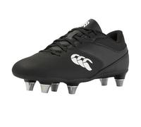 Canterbury of New Zealand Phoenix Raze Soft Ground Rugby Boots, Botas, Negro y Blanco, 38.5 EU