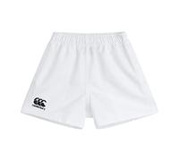 Canterbury Pantalones Cortos para niño, poliéster, Profesional, Niños, Color Blanco, tamaño 10