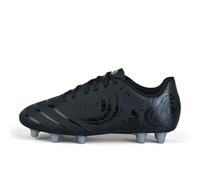 Canterbury Phoenix Genesis Team, Botas Unisex Adulto, Negro/Metálico Plateado, 50.5 EU